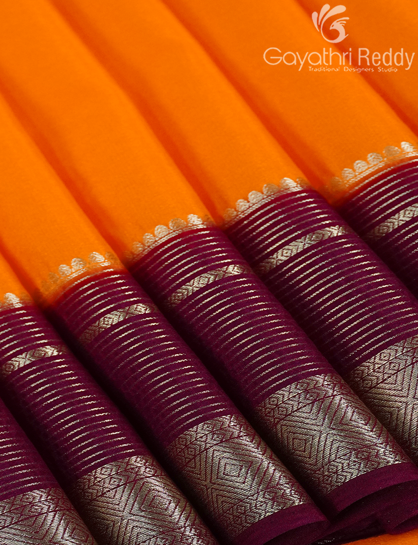 SEMI MYSORE CREPE SAREE-SMC379