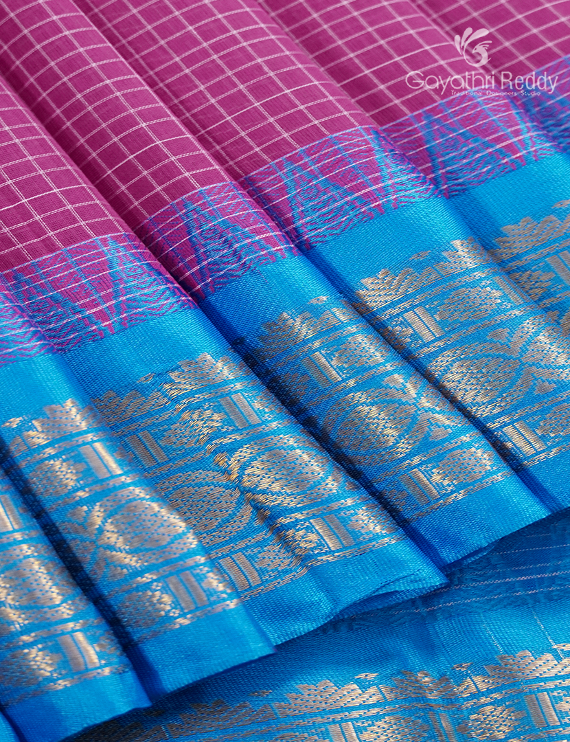 Pure Gadwal Cotton Saree-GGC1626