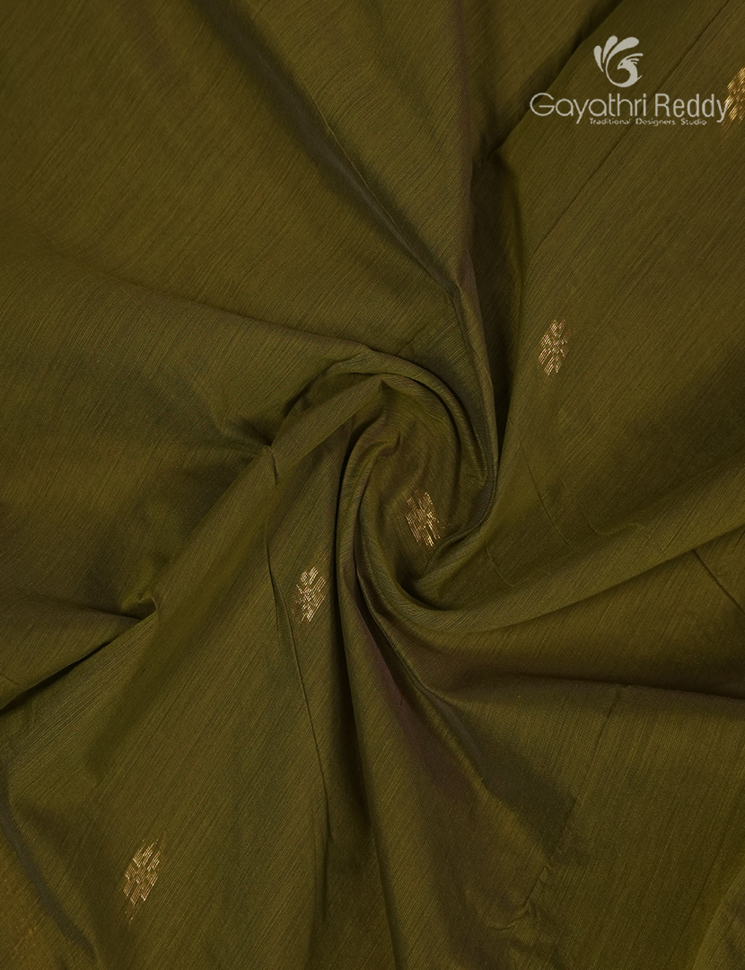 Sico Saree in Mehendi Green and Maroon Red