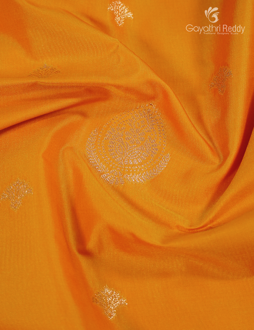 Semi Kanchipuram Art Silk Saree in Mango Yellow