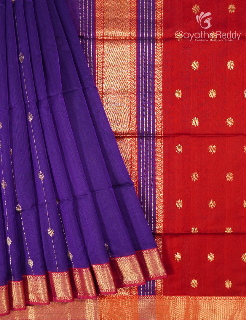 PURE CHANDERI BUTTA SAREES -CPS1200