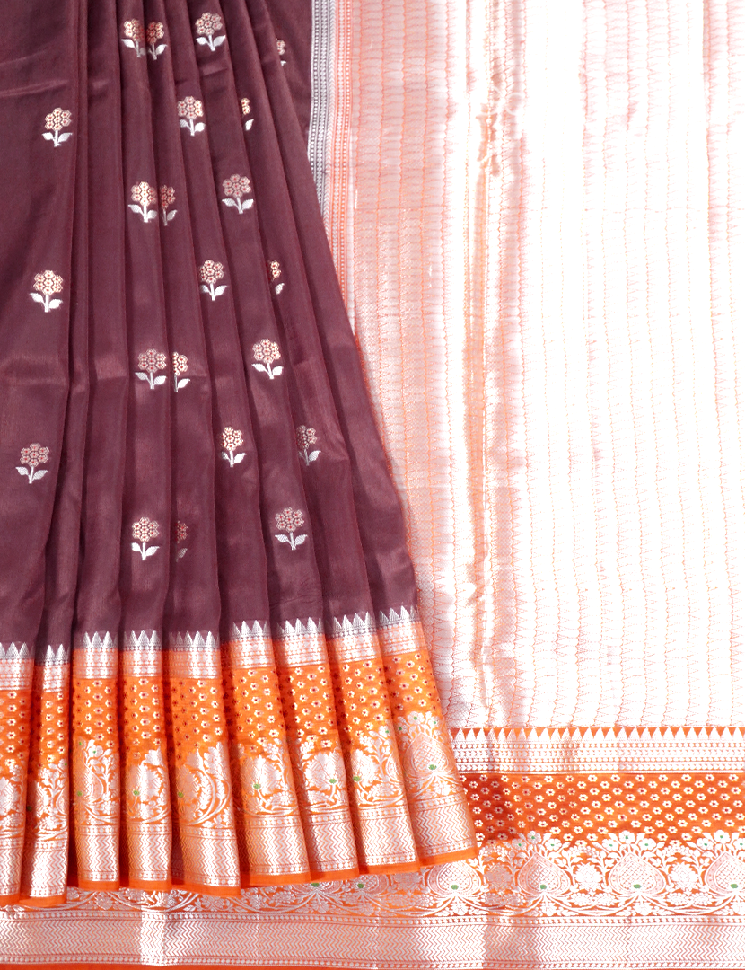 MANGO SILK SAREE -PRM1048