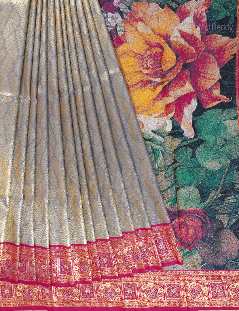 SEMI PATTU SAREE(DIGITAL PALLU)-SP1039