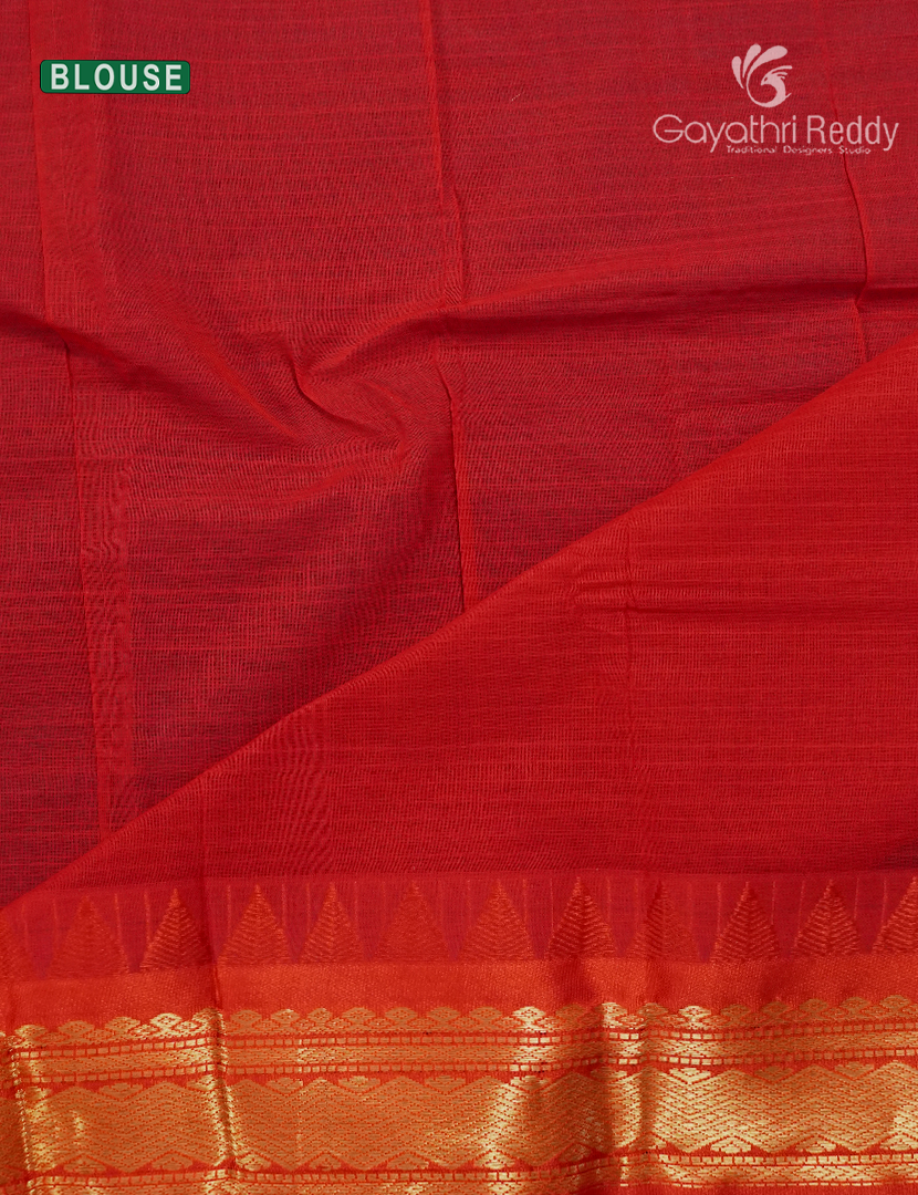 Pure Gadwal Cotton Saree-GGC1627