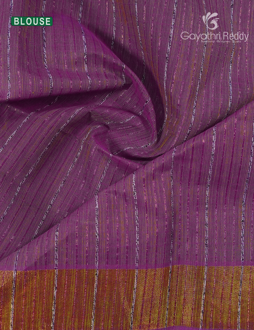 Pure Handloom Cotton Saree in Onion Pink