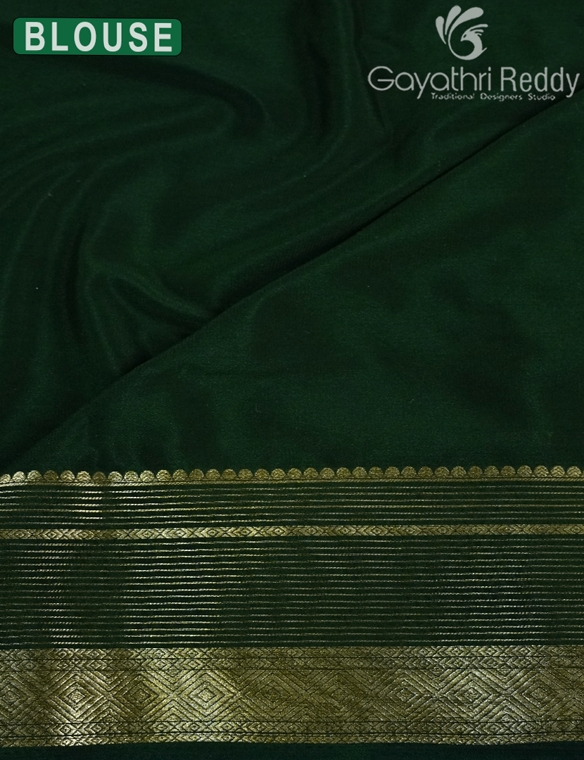 SEMI MYSORE CREPE SAREE-SMC380