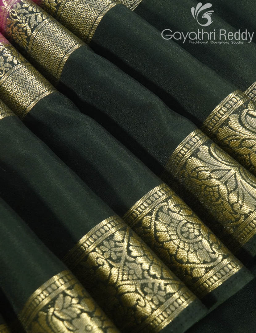 SEMI MYSORE CREPE SAREE-SMC331