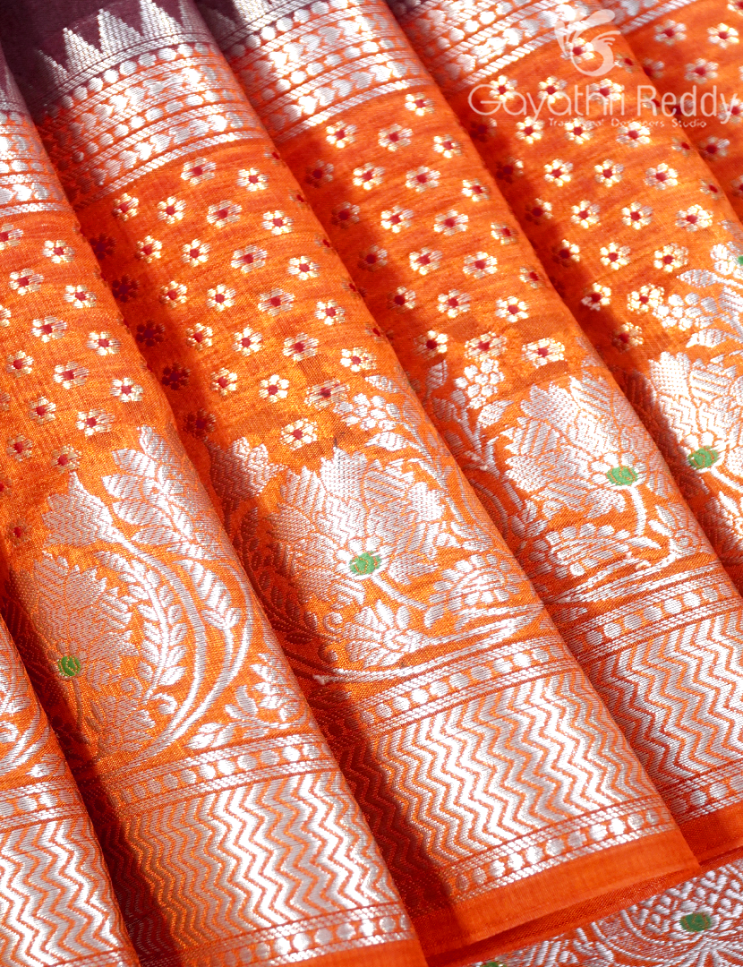 MANGO SILK SAREE -PRM1048