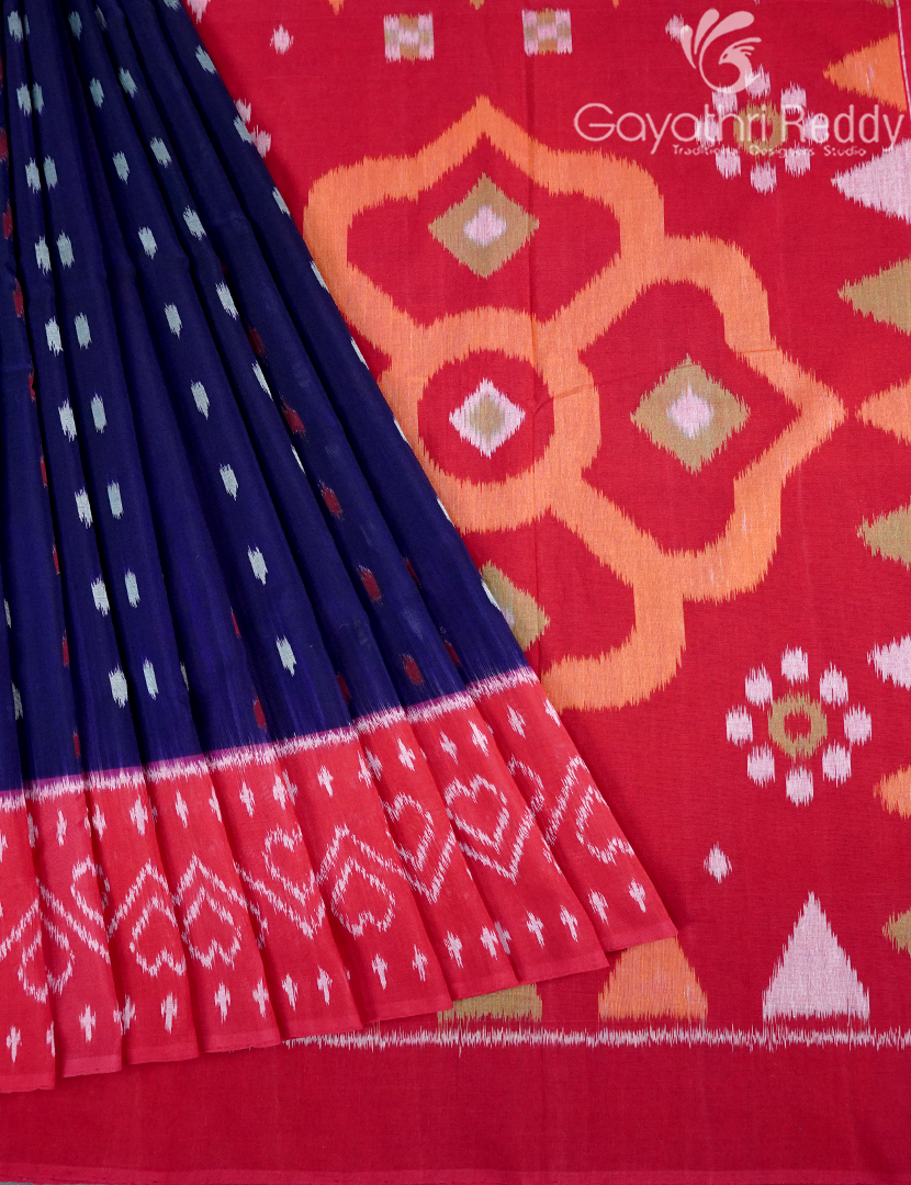 PURE IKKAT COTTON (H.L) SAREE-IKC1046