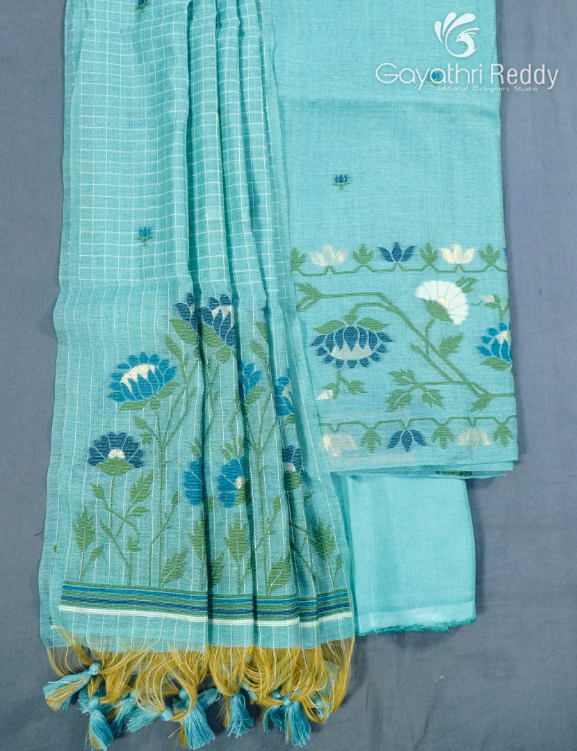 JAMDANI DRESS MATERIAL(3PC)-JDM11