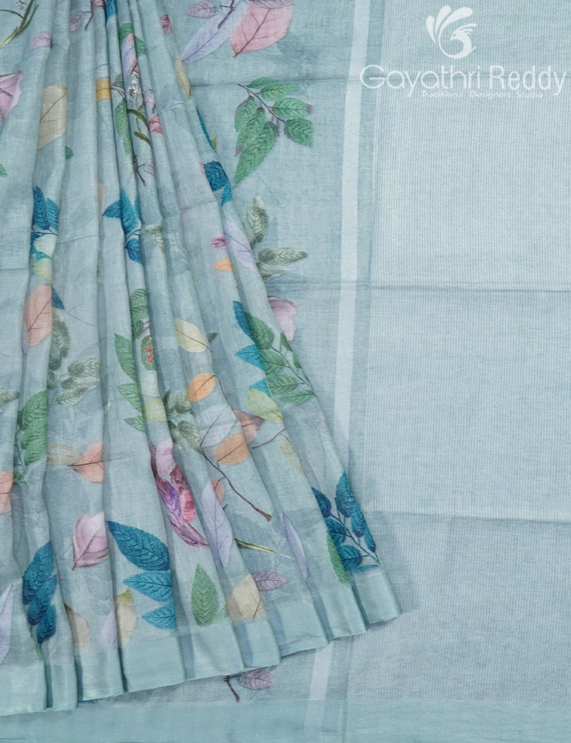 PURE LINEN SAREE-L1429