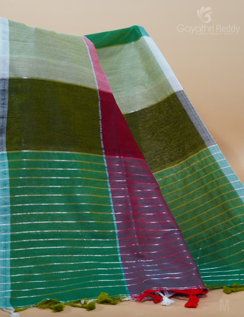 KHADI COTTON (WITHOUT BLOUSE)-KHC438