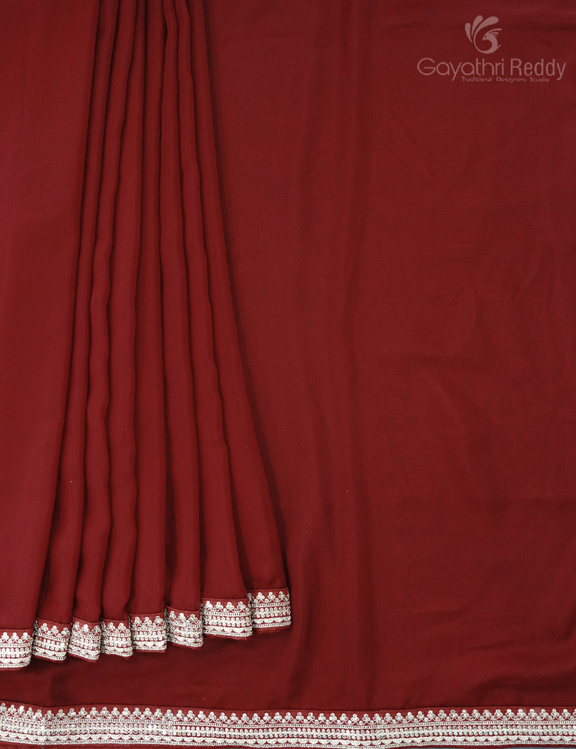 INDIAN CREPE FANCY WITH READYMADE BLOUSE-FA4322