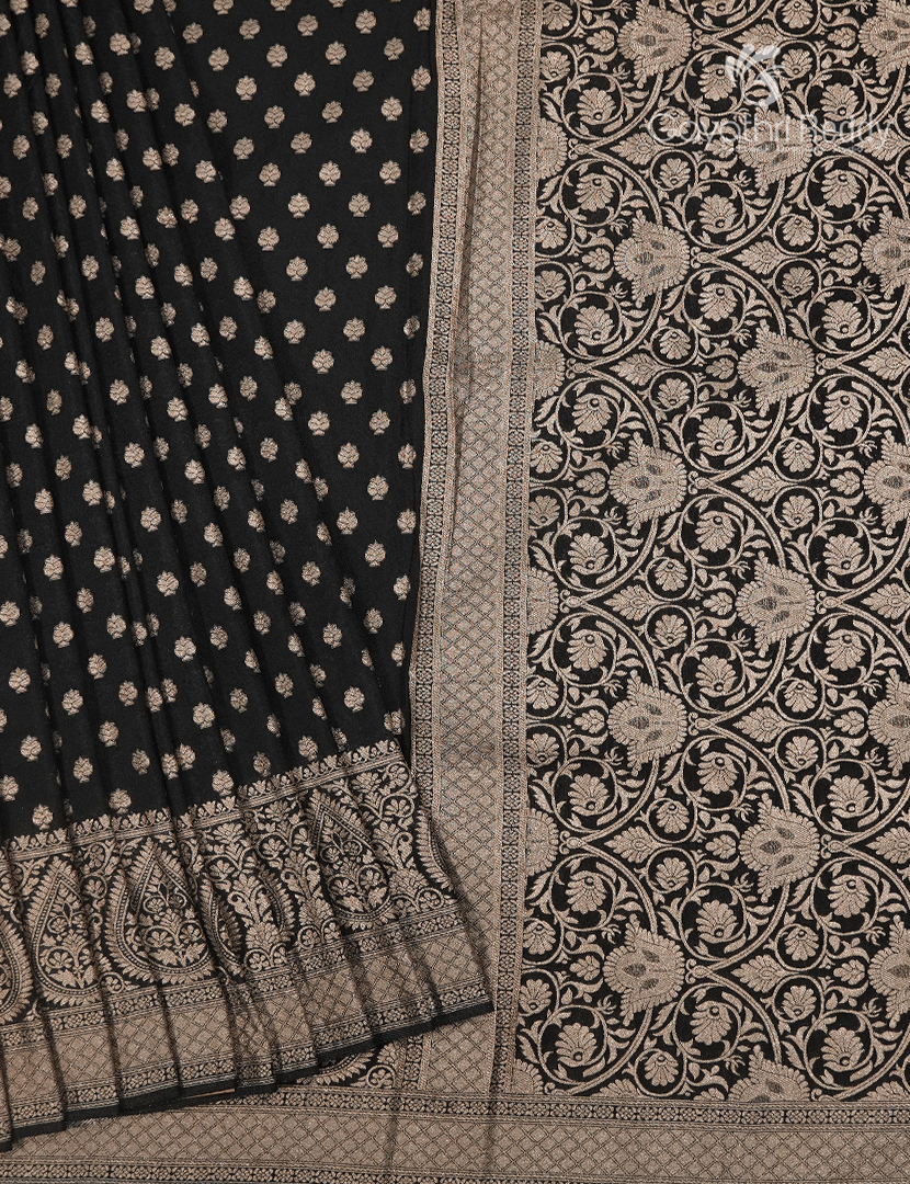 Banaras Georgette Saree in Black