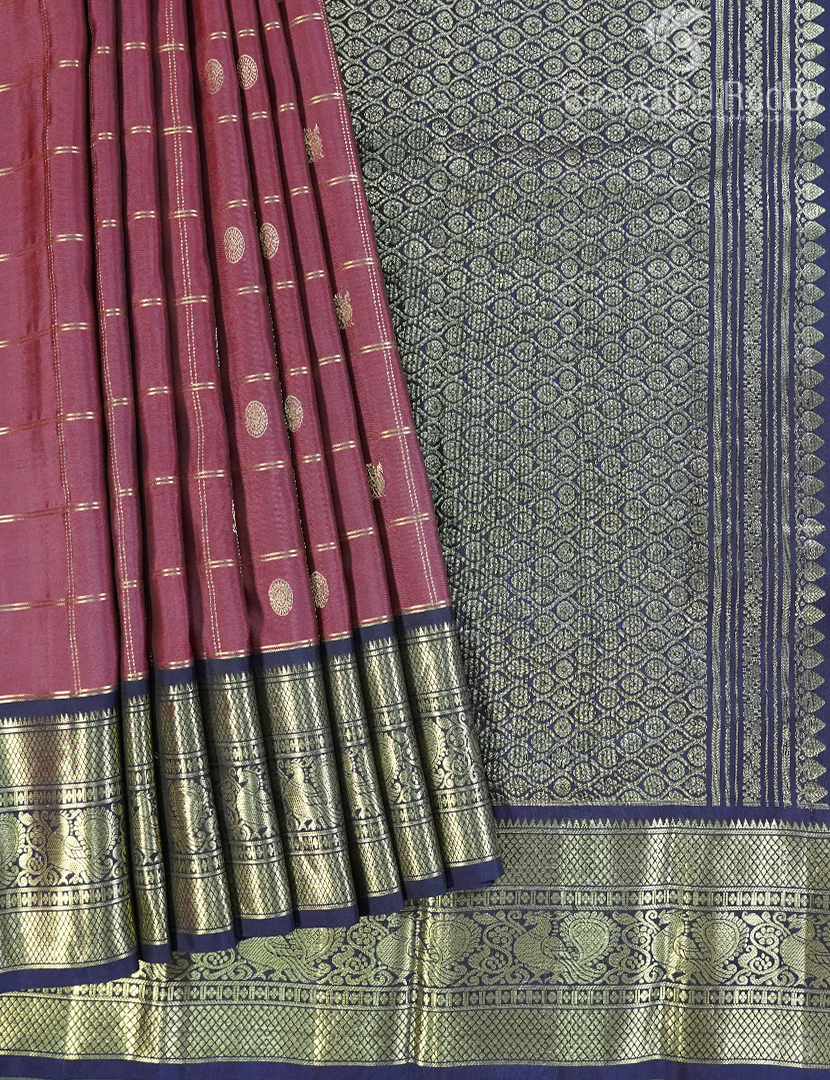 PURE KANCHI PATTU MEDIUM BORDER SAREE-KP8381