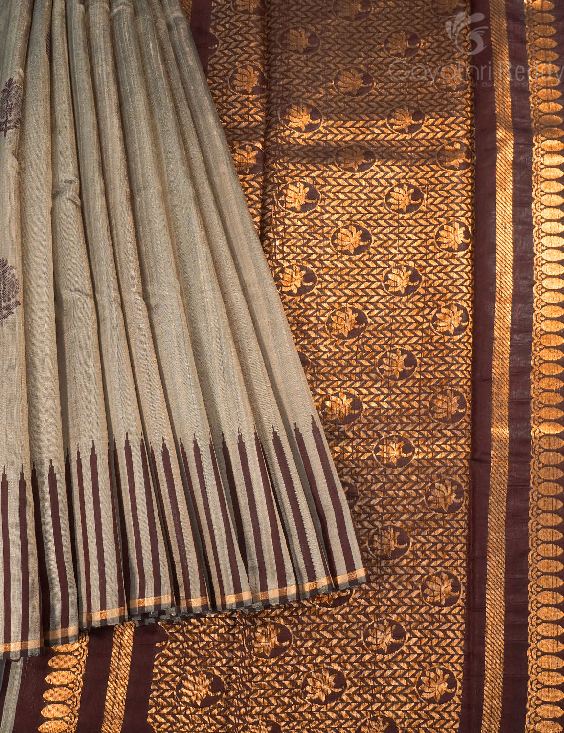 PURE KHADI PATTU SAREE-KHP1303