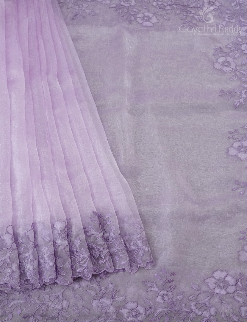 GLASS ORGANZA HAND WORK SAREE-FO703