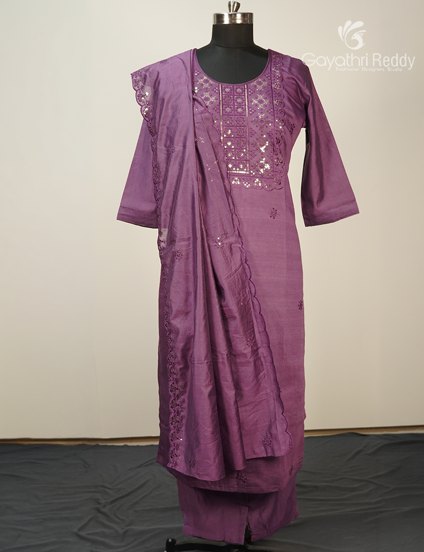 Readymade Dress Set in Onion Pink