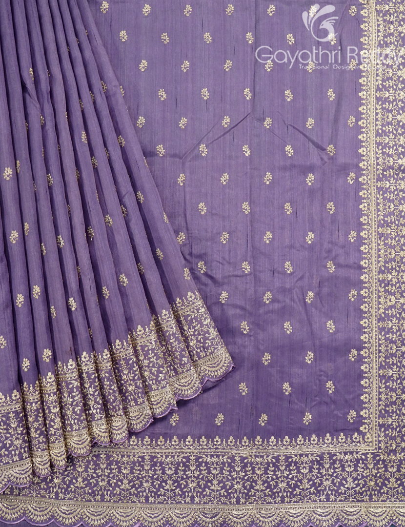 TUSSAR PITTA WORK SAREE-TPW7