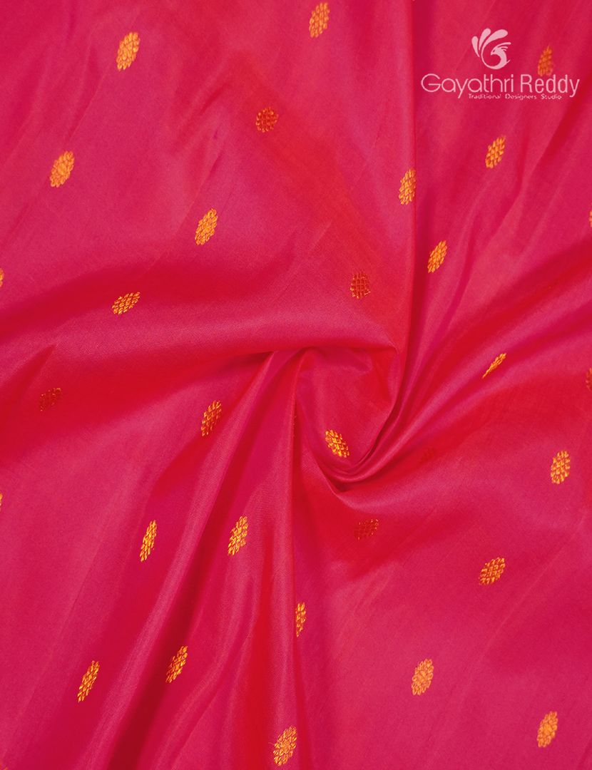 Pure Gadwal Silk Saree in Fuchsia Pink