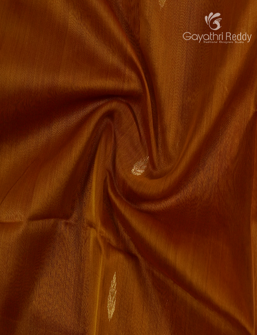 Pure Chanderi Sico Saree in Deep Mustard