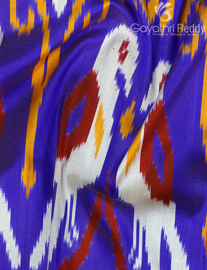 PURE TWILL IKKAT PATTU-IP779