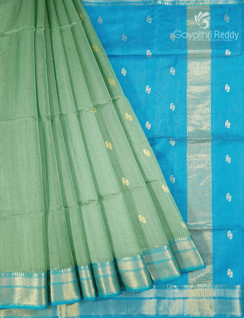 PURE CHANDERI BUTTA SAREES -CPS1201