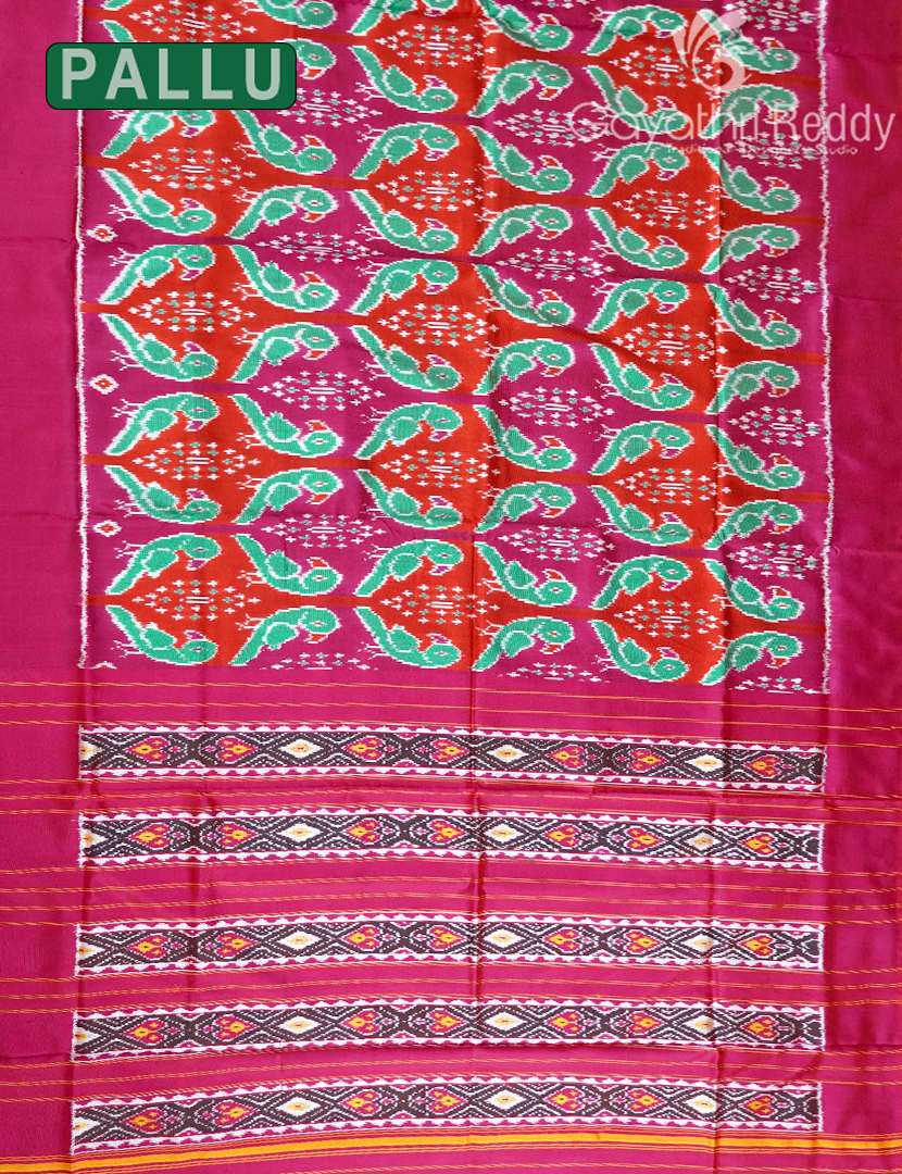 PURE TWILL IKKAT PATTU-IP780