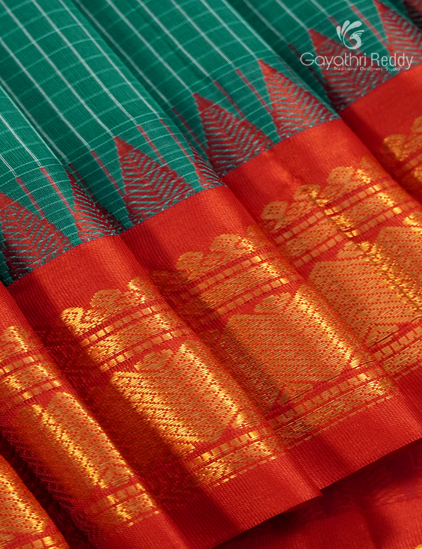 Pure Gadwal Cotton Saree-GGC1628