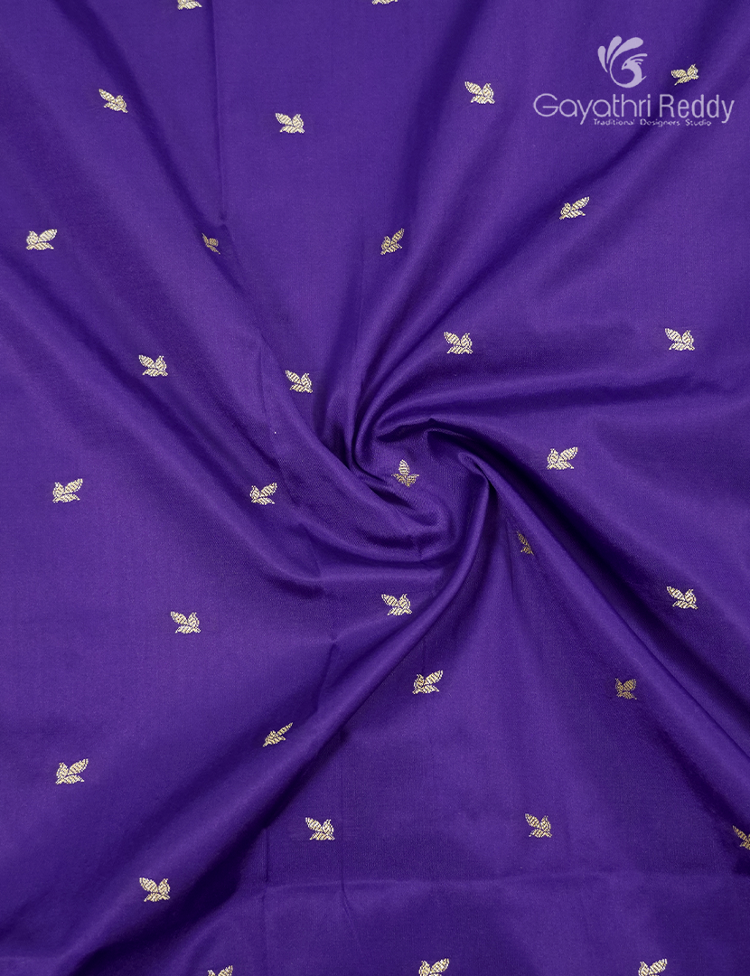 Semi Katan Silk Saree in Purple