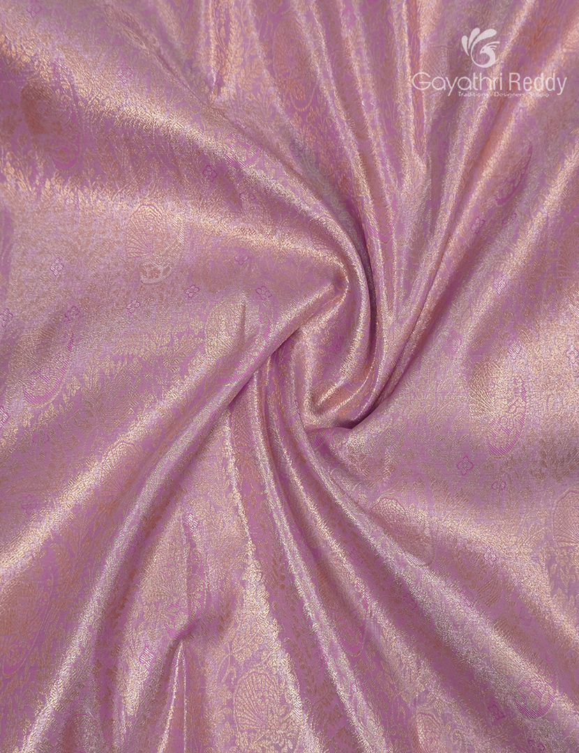 Semi Kanchipuram Silk Saree in Baby Pink