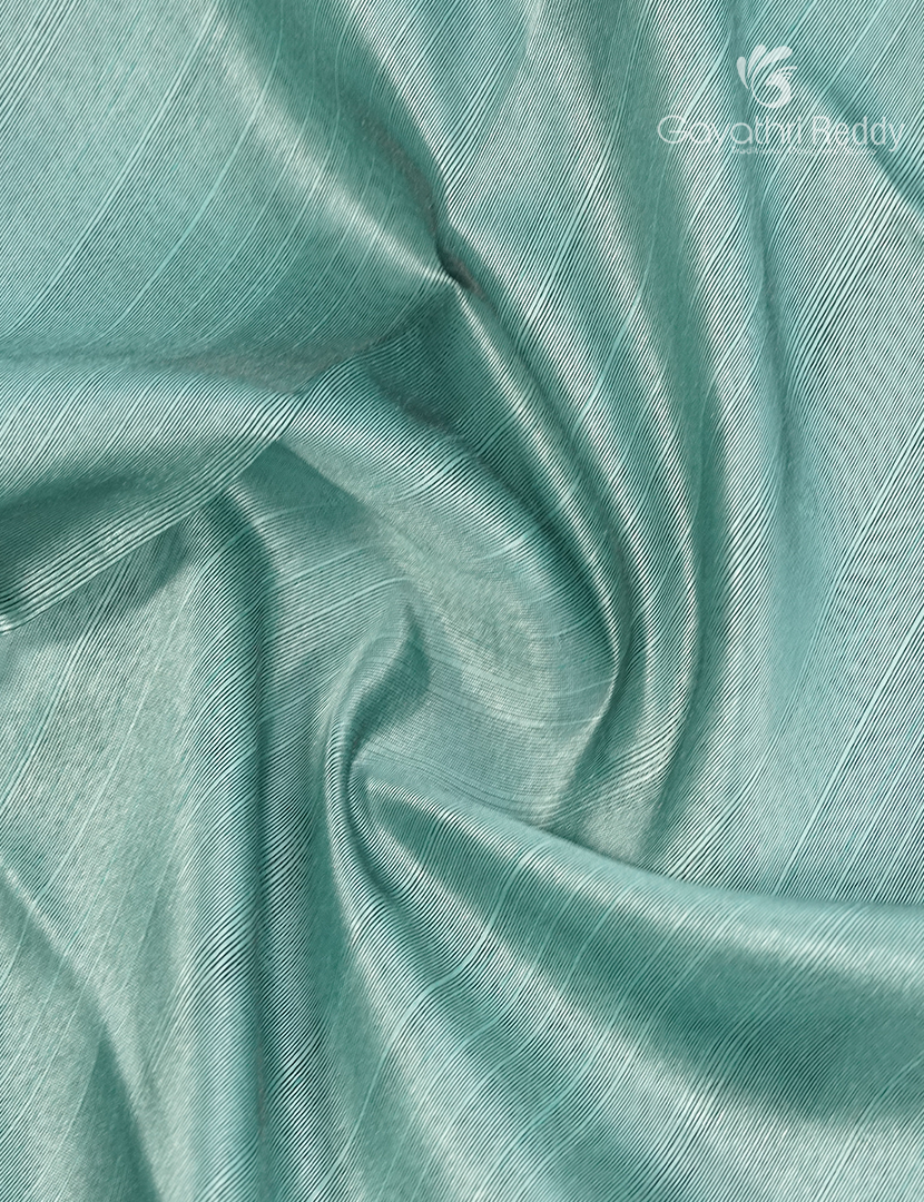 Semi Tussar Saree in Sea Green