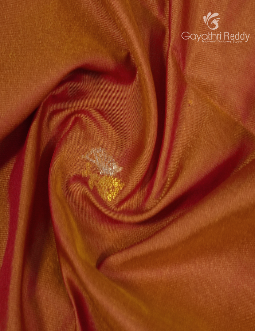 Semi Kanchipuram Art Silk Saree in Deep Mustard