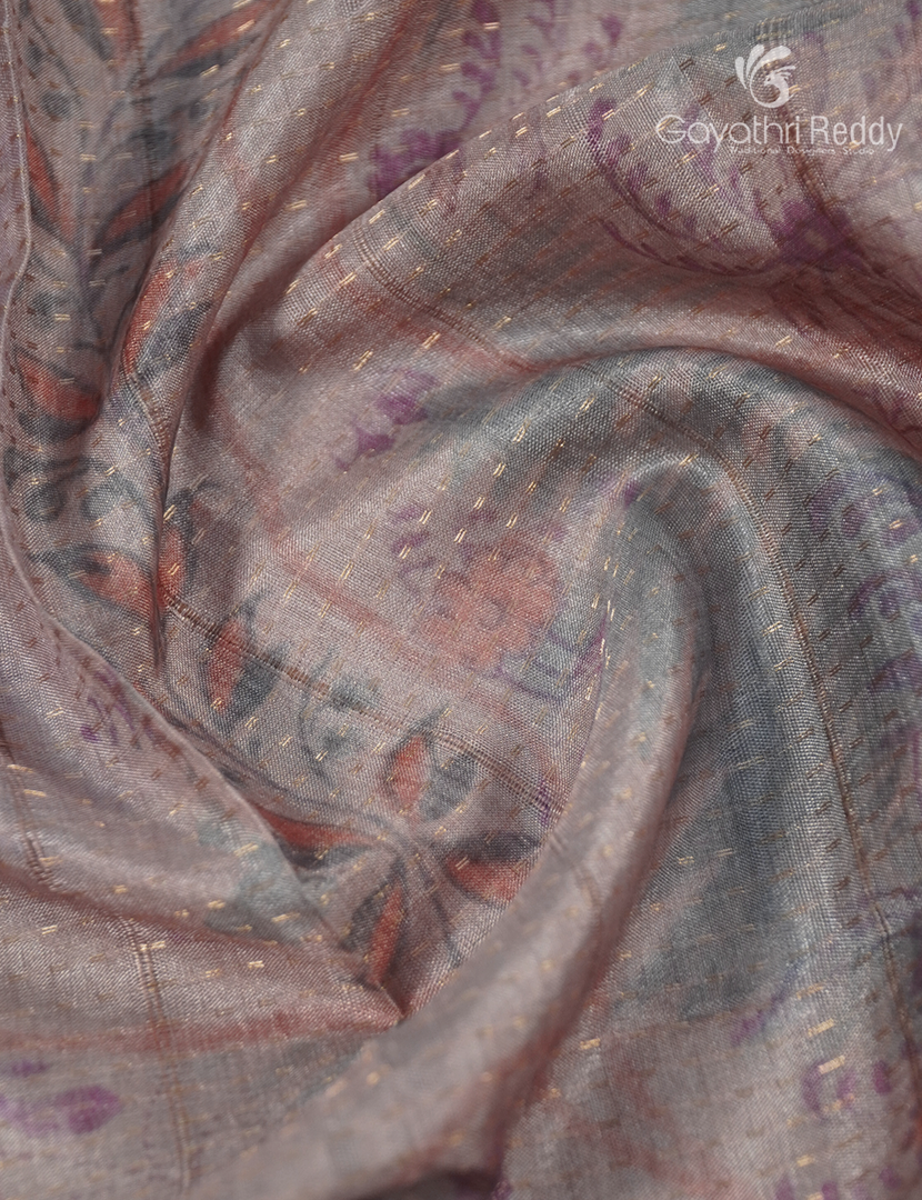 Semi Tussar Saree in Onion Pink and Deep Rama Green