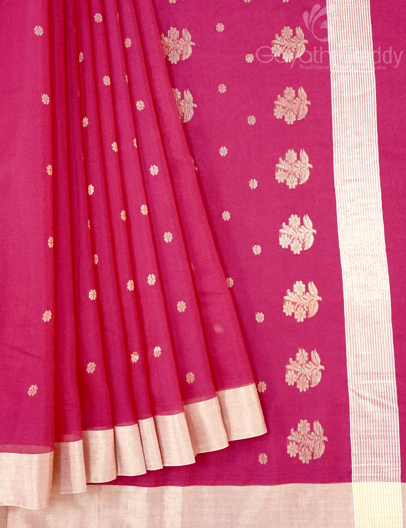 PURE CHANDERI SICO SAREE-PCS665