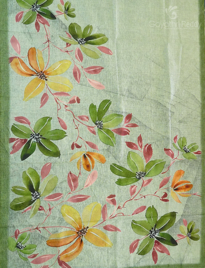 WRINKLE ORGANZA SAREE-OP574