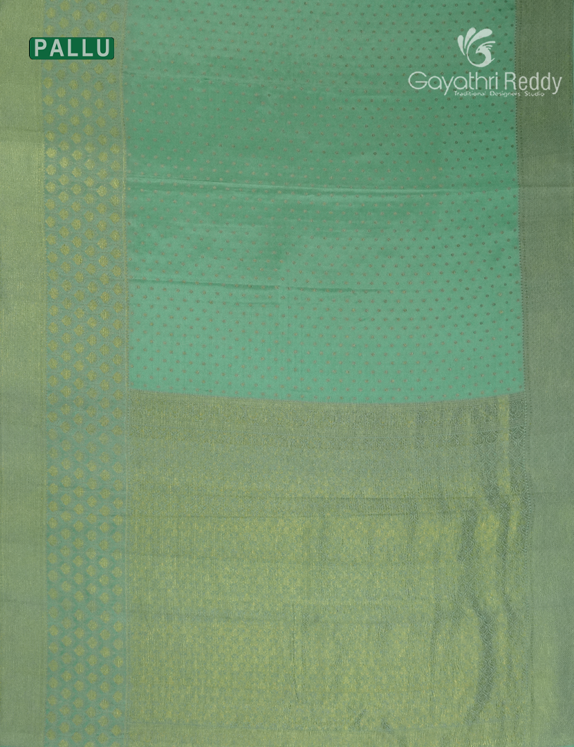Pure Mysore Silk Saree in Pista Green