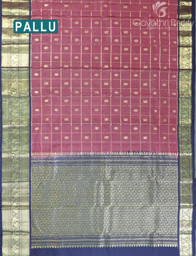 PURE KANCHI PATTU MEDIUM BORDER SAREE-KP8381