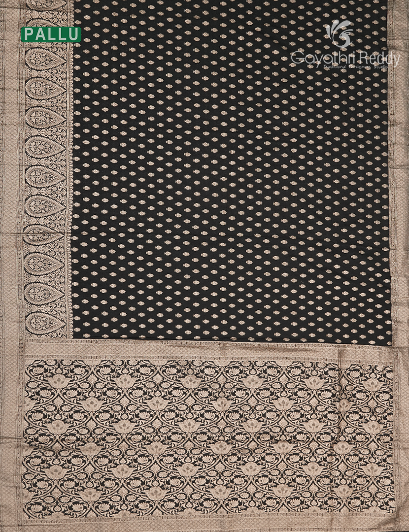 Banaras Georgette Saree in Black