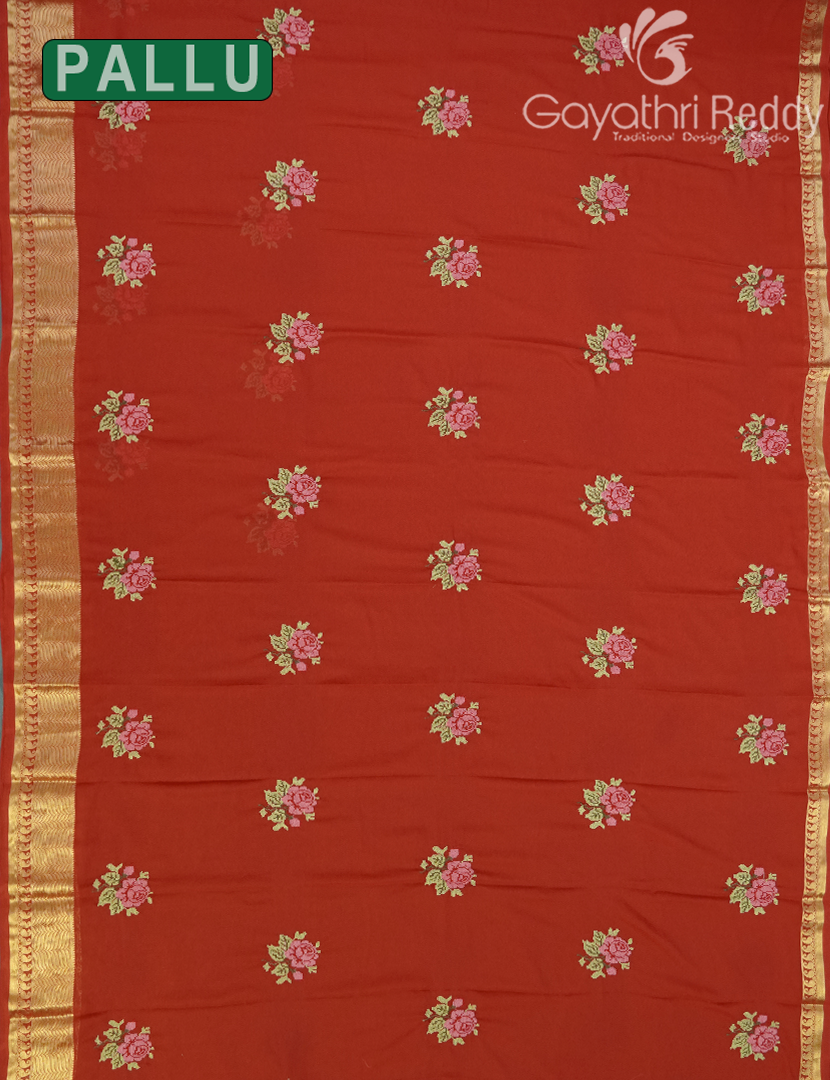 CHIFFON FANCY SAREE-PCF323