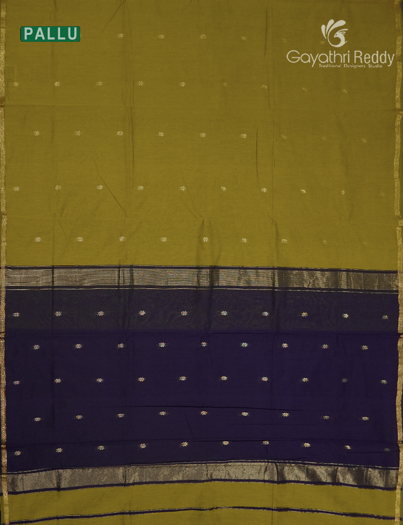 Sico Saree in Lime Green and Deep Violet