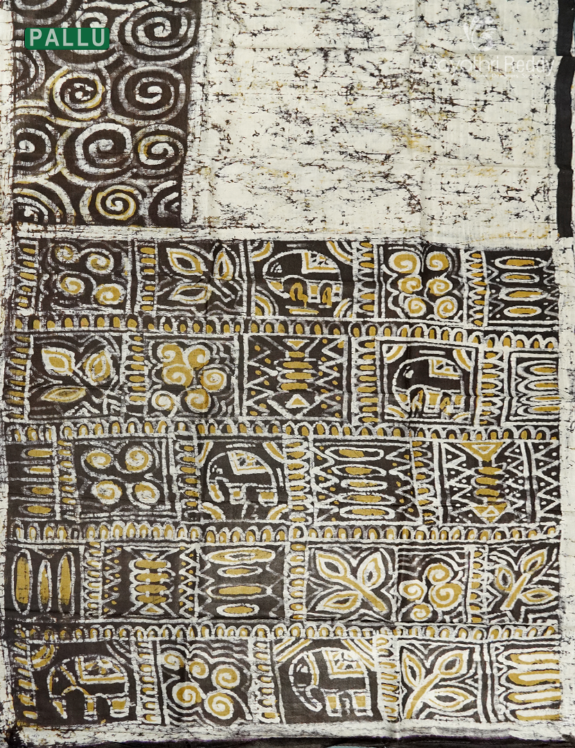 PURE DESI TUSSAR PRINTED SAREE-TS1581