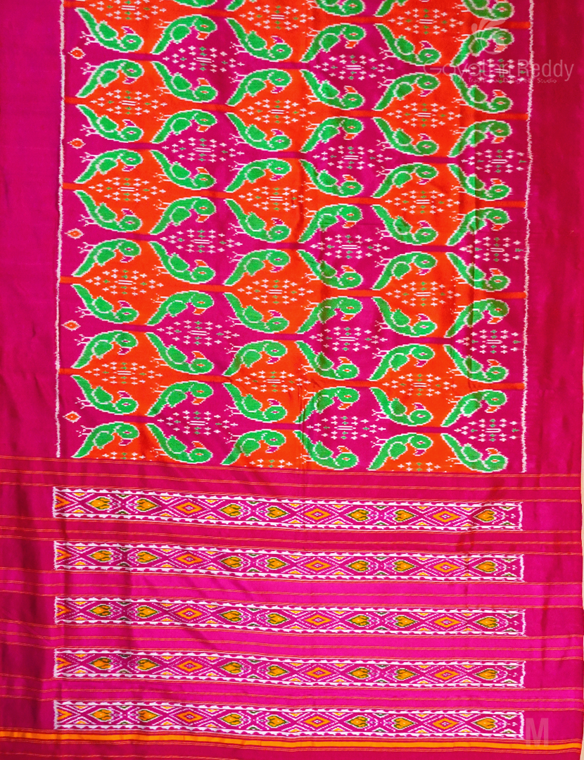 PURE TWILL IKKAT PATTU-IP719