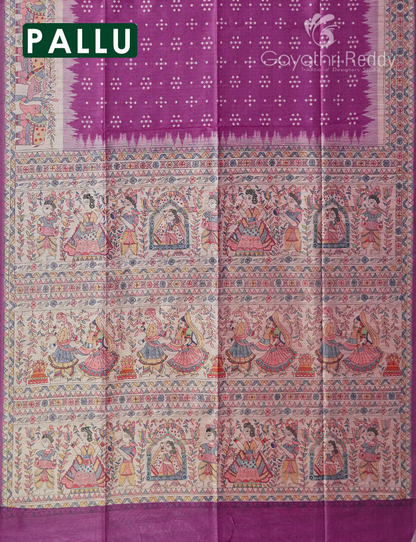 SEMI TUSSAR SAREE-ST1076