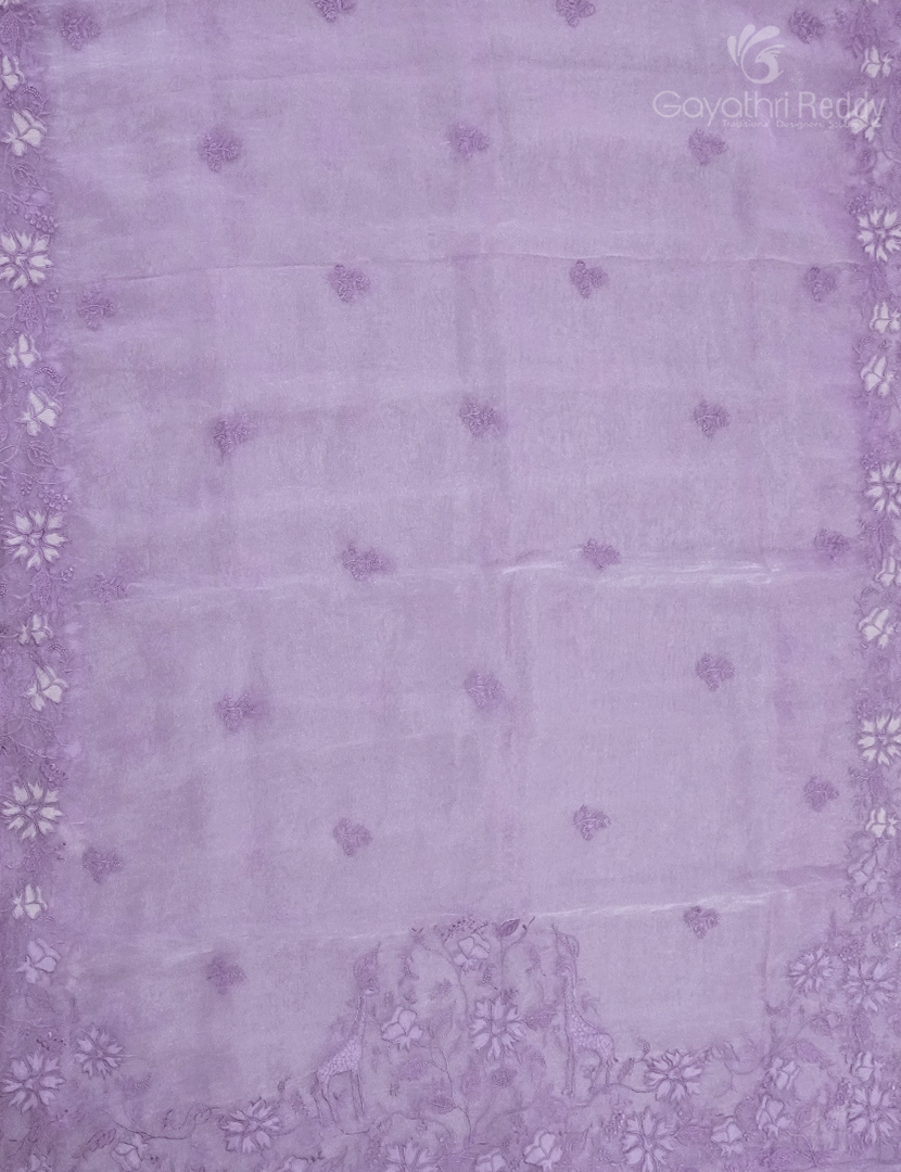 GLASS ORGANZA HANDWORK SAREE-FO715