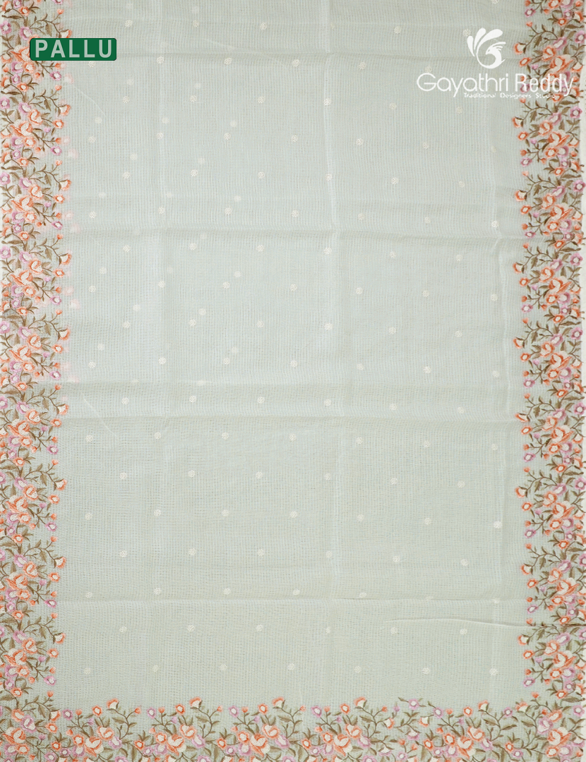 Kota Fancy Saree in Off-White