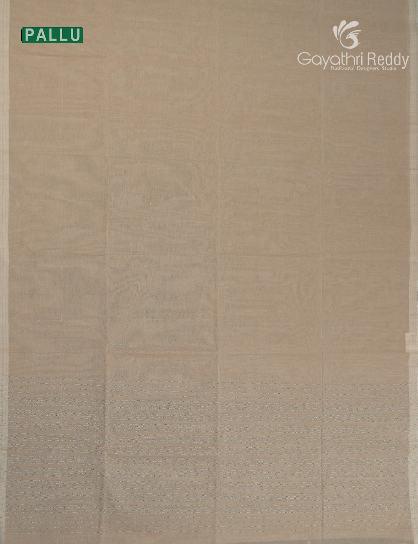 Pure Handloom Cotton Saree in Ivory