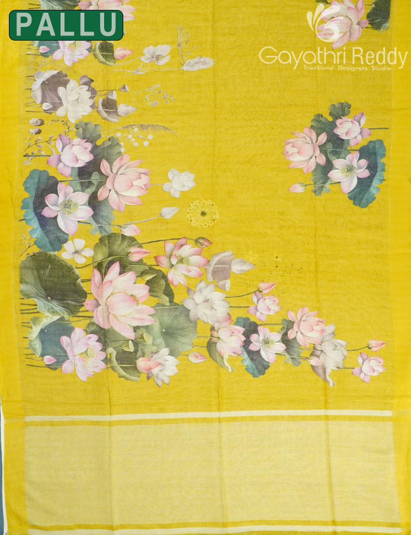 PURE LINEN SAREE-L1439