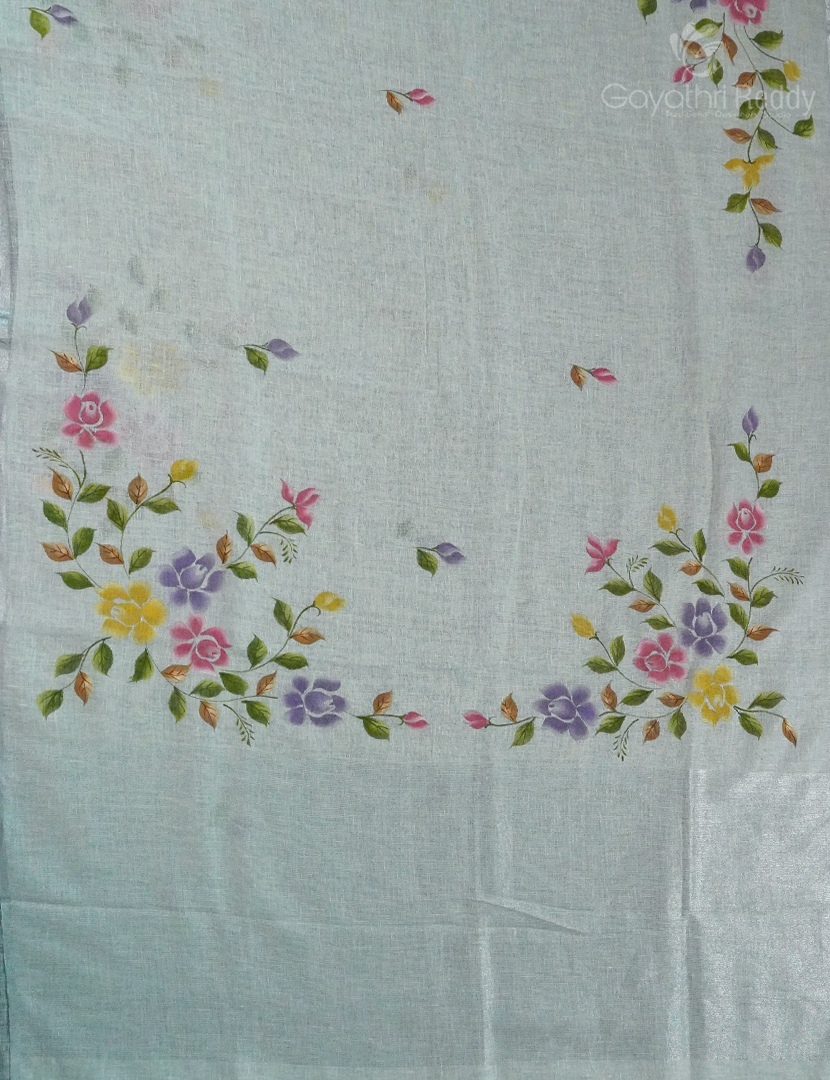 PURE LINEN SAREE-L1337