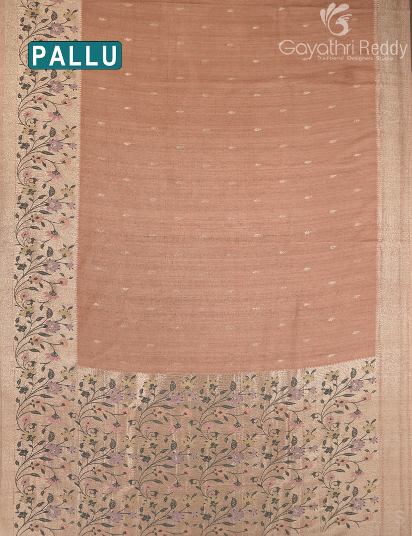 SEMI TUSSAR KADDI SAREE-STK9